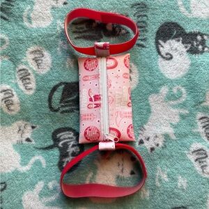Pink Cowboy Print Zipper Mug Pouch